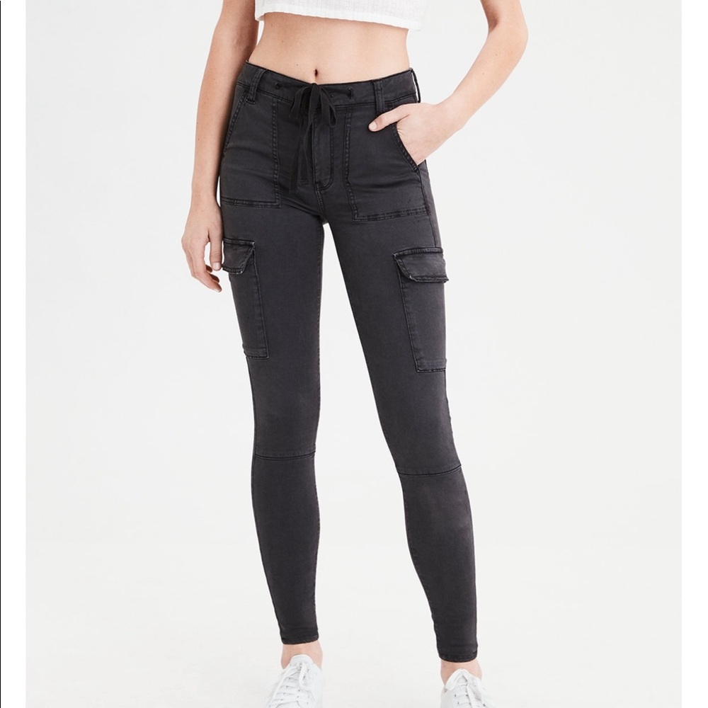 American Eagle High Waisted Jegging Cargo Size 10R